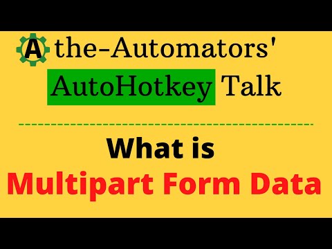 What is multipart form data? How to handle it with WinHTTPrequest