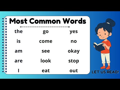 MOST COMMON ENGLISH WORDS | Learn First Words in English | Read along with me | with Teacher Jake