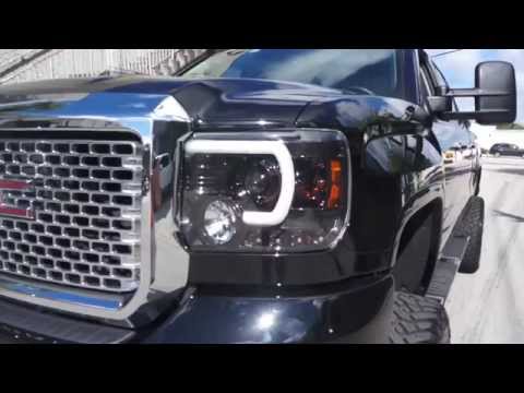 RECON Part #'s 264295BKC & 264295CLC Installed on a Black 2015 GMC Sierra HD