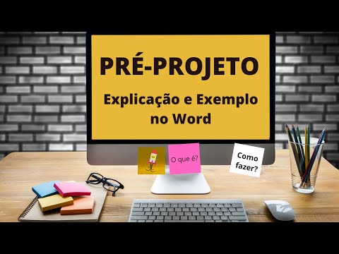 Como fazer PRÉ-PROJETO de pesquisa para TCC ou mestrado? Exemplo prático com passo a passo no WORD