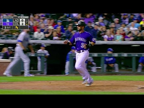 LAD@COL: Blackmon brings in Descalso with a single