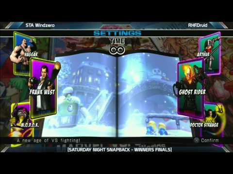 UMVC3: RHF.Druid vs STA Windzero - Winners Finals - Saturday Night Snapback 6.1