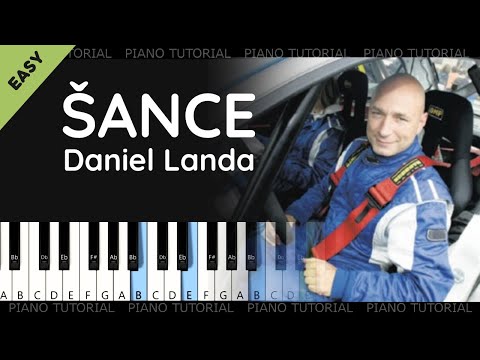 Daniel Landa - Šance (piano tutorial | klavír | akordy | noty | české písničky)