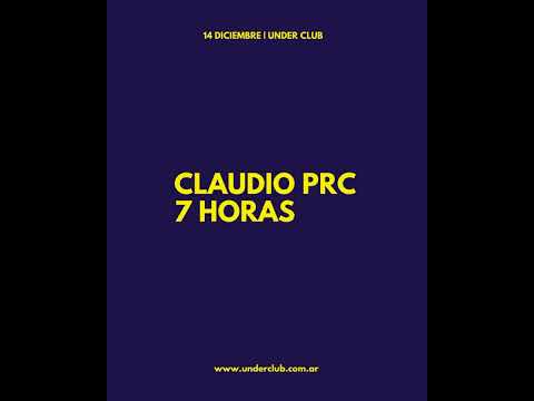 CLAUDIO PRC @ All Night Long Under Club, Buenos Aires - Argentina (14.12.2024)
