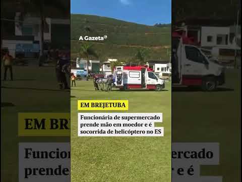 Mão presa em moedor de carne em supermercado