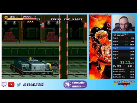 Streets of Rage 3 - Super Axel Speedrun 31:24 World Record !