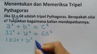 Menentukan & Membuktikan Tripel Pythagoras 4