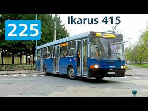 Utolsó Ikarus 415 a 225-ös busz vonalán (BPI-415)
