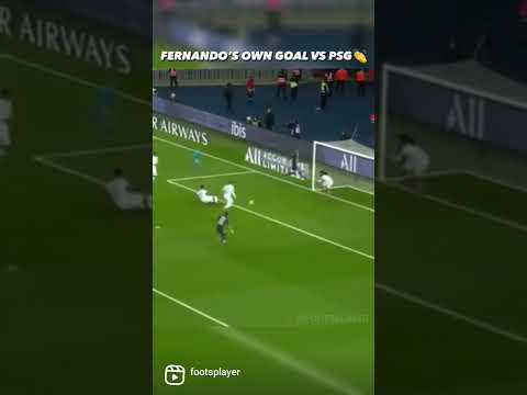 Marcal Fernando scores a spectacular own goal vs PSG! | Psg vs Lyon #psg #football  #shorts