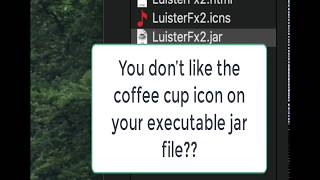 Give a executable jar on your mac a nice icon!