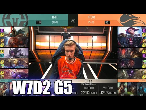 Immortals vs Echo Fox | Week 7 Day 2 S6 NA LCS Spring 2016 | IMT vs FOX G2 W7D2