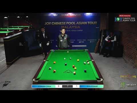 Johann Chua VS Siva Kumar | 2019 JOY Chinese Pool Asian Tour, Malaysia | DE