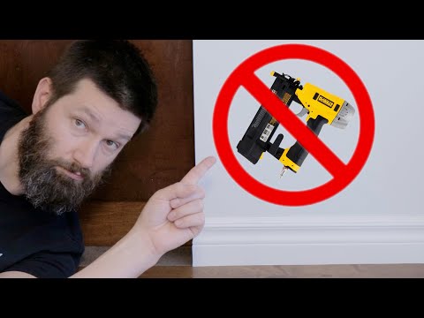 How To Install Baseboard Without a Nail Gun or Fasteners!