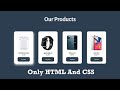 Responsive product Cards design with HTML & CSS