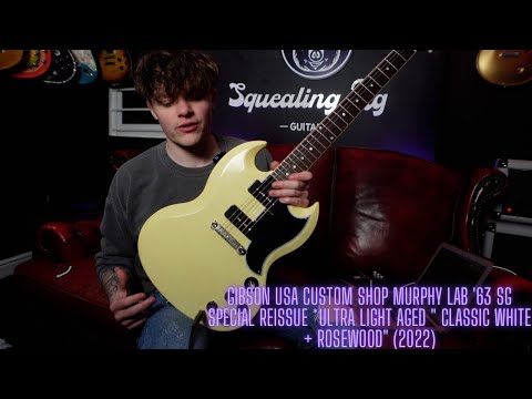 GIBSON SG Custom Shop Murphy Lab '63  Special Reissue " Classic White + Rosewood" (2022)