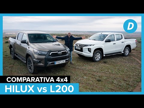 Comparativa 4×4 ¡al limite!: Toyota Hilux 2022 vs Mitsubishi L200 (tritón) en español | Diariomotor