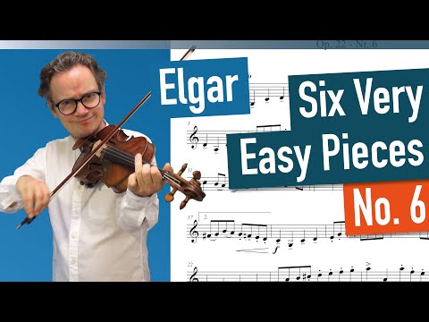 Edward Elgar | Six Very Easy Pieces For Violin | No. 6 - Allegro | Original-Tempo and SLOW versions