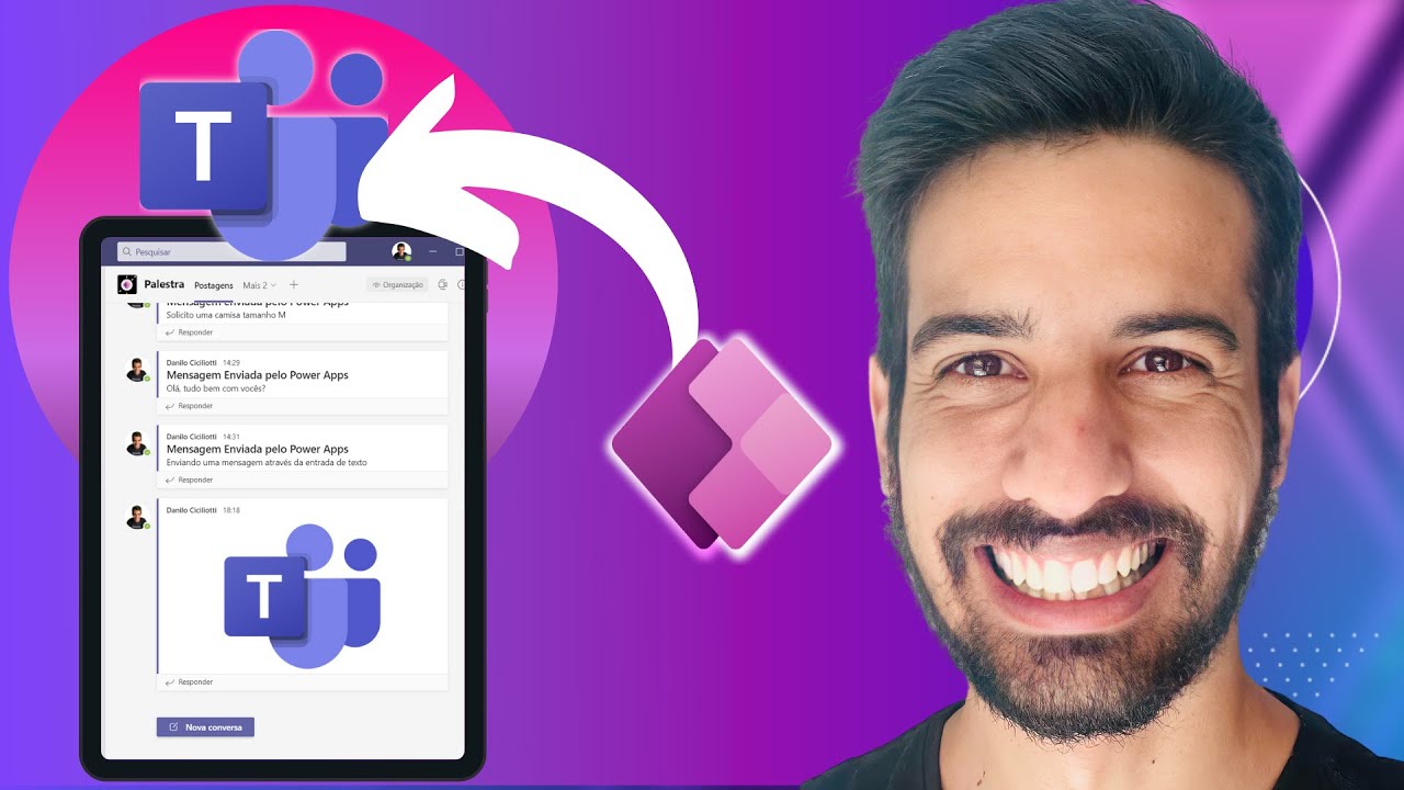 CONECTOR MICROSOFT TEAMS | COMO ENVIAR MENSAGEM PRA CANAIS E GRUPOS DO TEAMS PELO POWER APPS