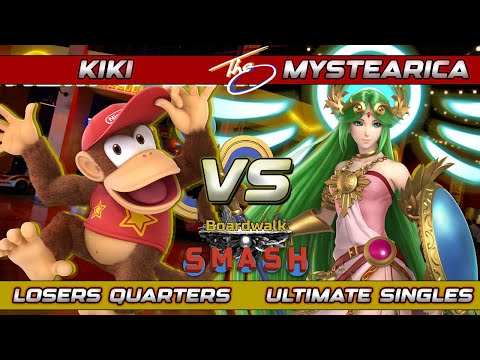 Boardwalk Smash #95 Top 8 - Kiki (Diddy Kong) Vs. Mystearica (Palutena) Smash Bros Ultimate SSBU