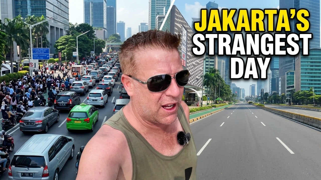 Jakarta's Strangest Day | Car Free Streets Exposed | Indonesian Travel Vlog