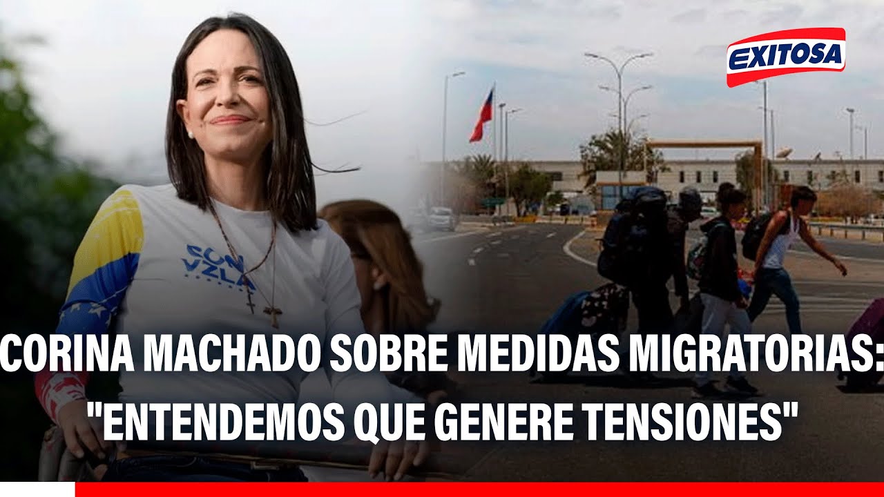 🔴🔵 Corina Machado sobre medidas migratorias en frontera con Chile: "Entendemos que genere tensiones"