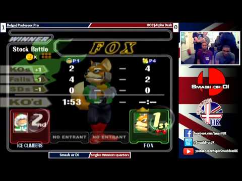 SoD - Melee Singles - Reign|Professor.Pro (Fox) vs OOC|Alpha Dash (Ice Climbers)