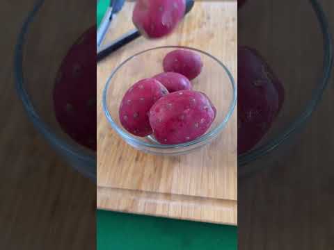 How to Peel Prickly Pears (short video)