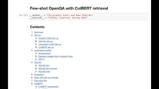 Download the video "Homework: Few-shot OpenQA with ColBERT retrieval | Stanford CS224U Natural Language Understanding"