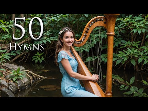 50 Most Beautiful Hymns about Jesus 🎶 Harp 🎶 NO REPEATS