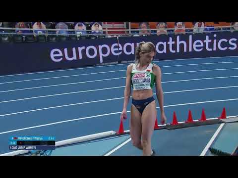 Анастасия Мирончик-Иванова в финале чемпионата Европы по легкой атлетике. Торунь, 6 марта 2021 года