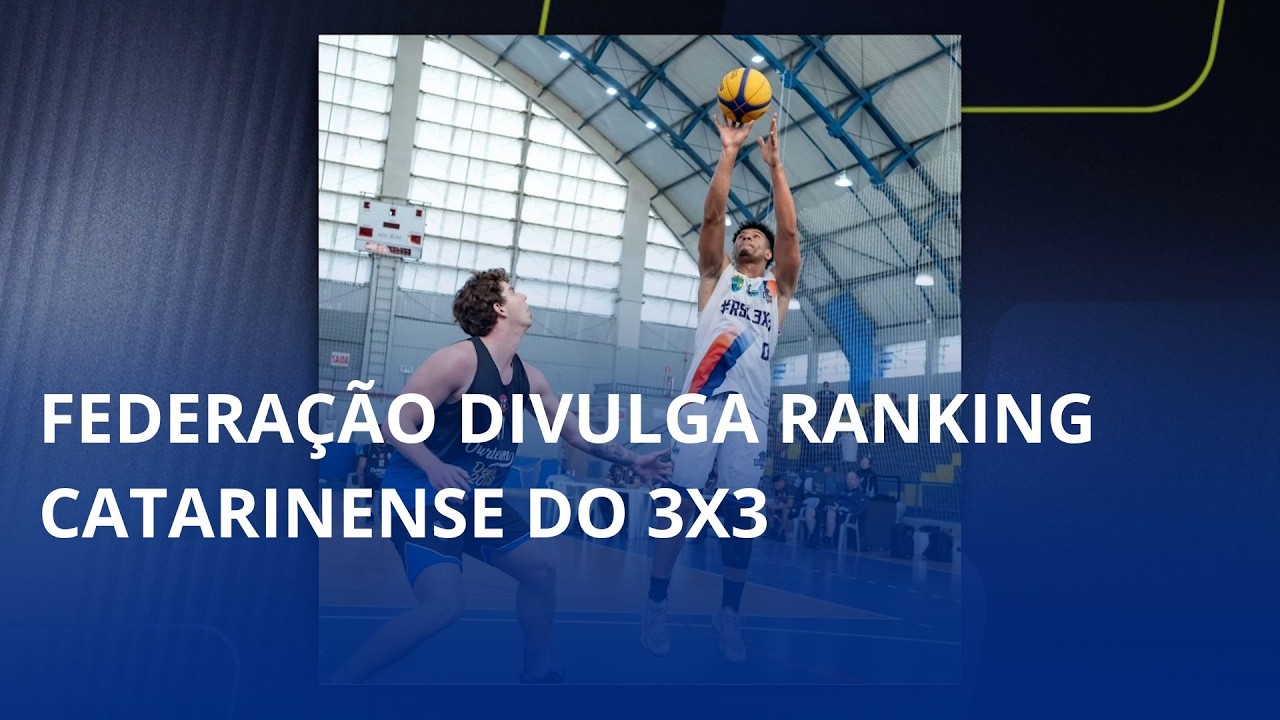 Federação divulga ranking catarinense do 3X3