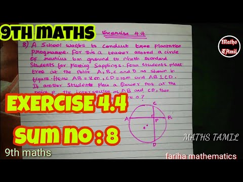 9th maths EXERCISE 4.4 sum no:8 / geometry/SAMACHEER-KALVI /FARIHA MATHEMATICS/2019