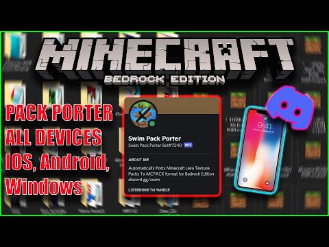 Minecraft Texture Pack Porter Discord Bot | Mobile and Windows 10/11 (Android, IOS, Bedrock, MCPE)