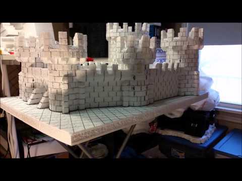 Castle Terrain, Wizard Keep Project WIP 10 - Detailing the Courtyard