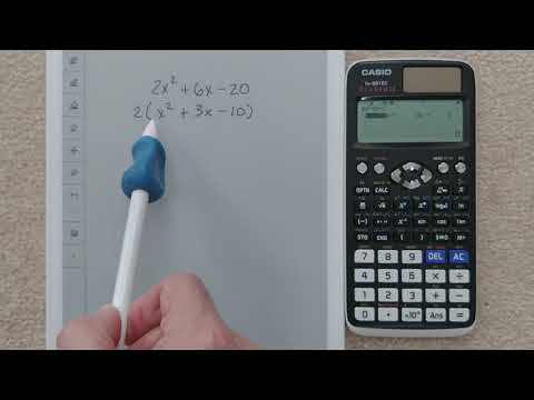 CASIO fx-991EX - Find Factors of Quadratic - Part 1