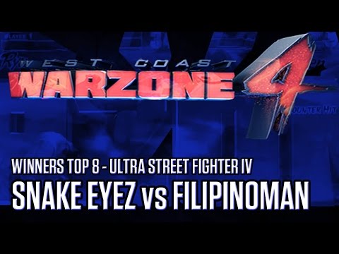 Snake Eyez (Zangief) vs @Filipinoman (Rose) - Top 8 WINNERS - West Coast Warzone - Ultra SF4