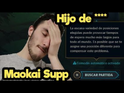 Maokai Support 🚑| Partida ranked de comodín🃏🎲 | Sistema del oj***😡 | League of Legends Gameplay🎮