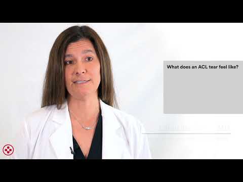 What an ACL tear feels like