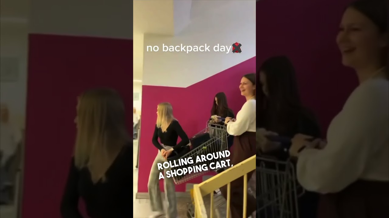 This high school had a ‘No Backpack Day’ 😂