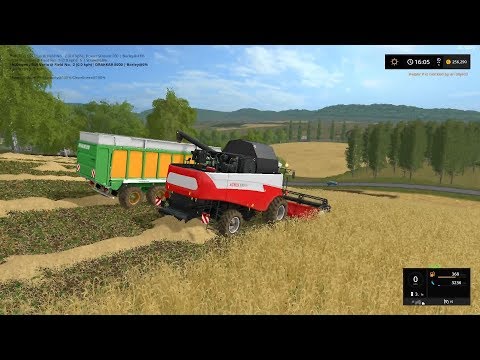 FS17 Timelapse 8 (The Valley The Old Farm) - Harvesting barley!