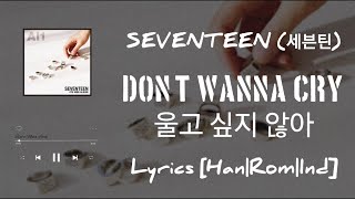 Download lagu SEVENTEEN 세븐틴 ~ Don't Wanna Cry 울고 싶지 않아 {Lyrics & Terjemahan} mp3