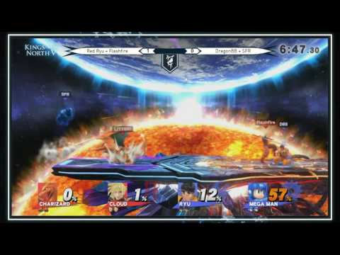 KotN5 - Red Ryu + Flashfire vs DragonBB + SFR  -Smash 4 Doubles