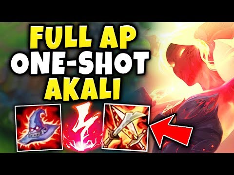 FULL AP INSTANT ONE-SHOT AKALI! THE STRONGEST DAMAGE BUILD IS BACK! - League of Legends