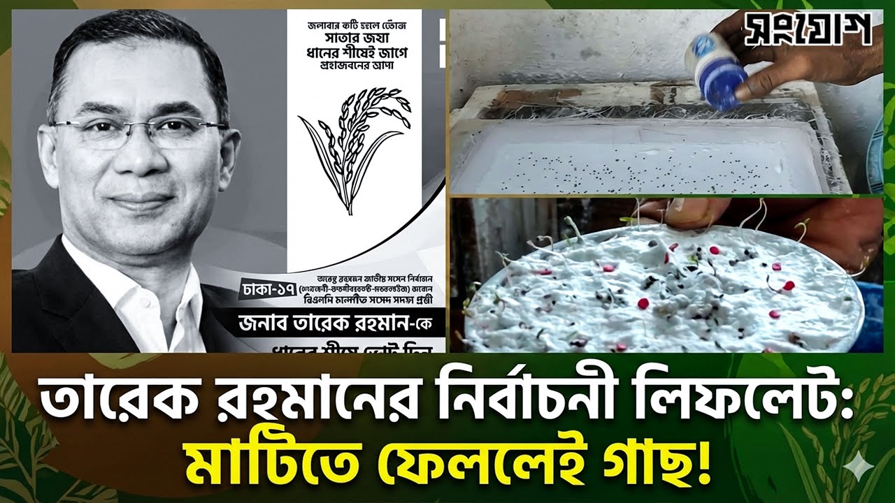 তারেক রহমানের ‘বীজ লিফলেট’ চমক