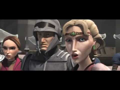 Star Wars The Clone Wars Duchess Satine And Padme Raid Mandalorian Warehouse