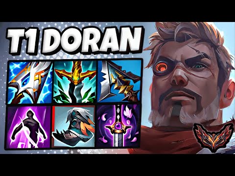 T1 Doran Jayce vs Gwen [ TOP ] Korea Grandmaster Patch 25.17