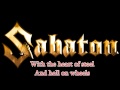 Sabaton Man of war Lyrics 