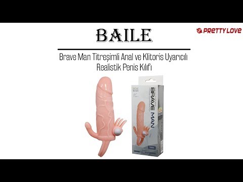 Brave Man Titreşimli Anal ve Klitoris Uyarıcılı Realistik Penis Kılıfı