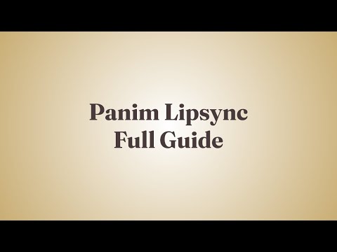 Panim Lipsync - Automated Lipsync for BLENDER.