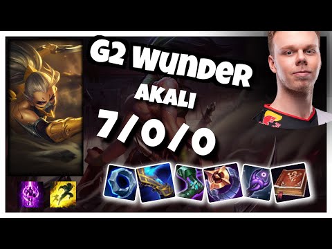 Akali vs Riven G2 Wunder TOP (7/0/0) - v11.1